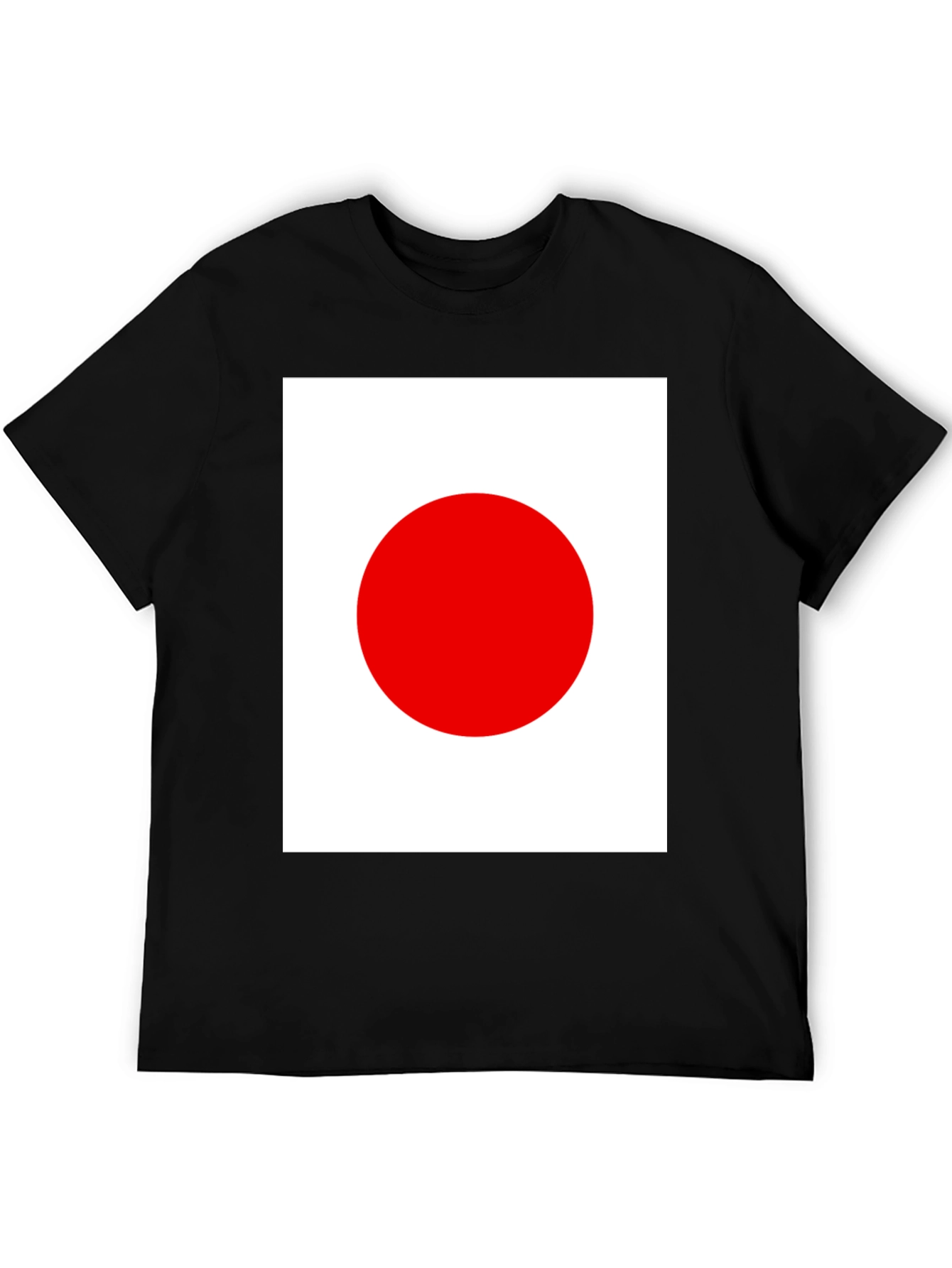 Japanese Flag Graphic Black T-Shirt