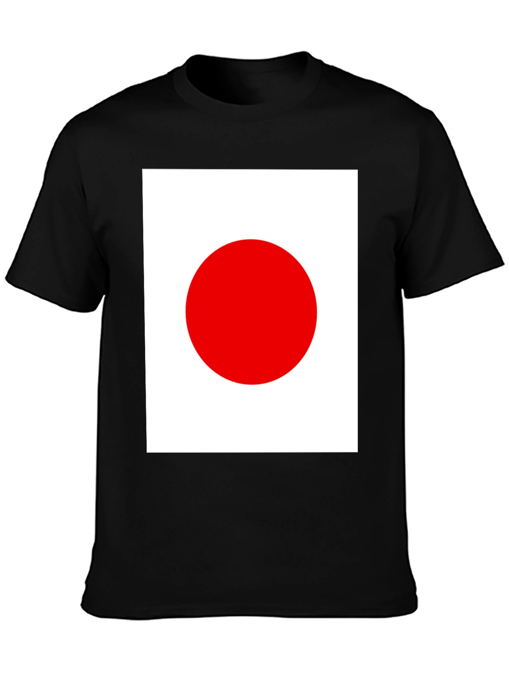 Japanese Flag Graphic Black T-Shirt