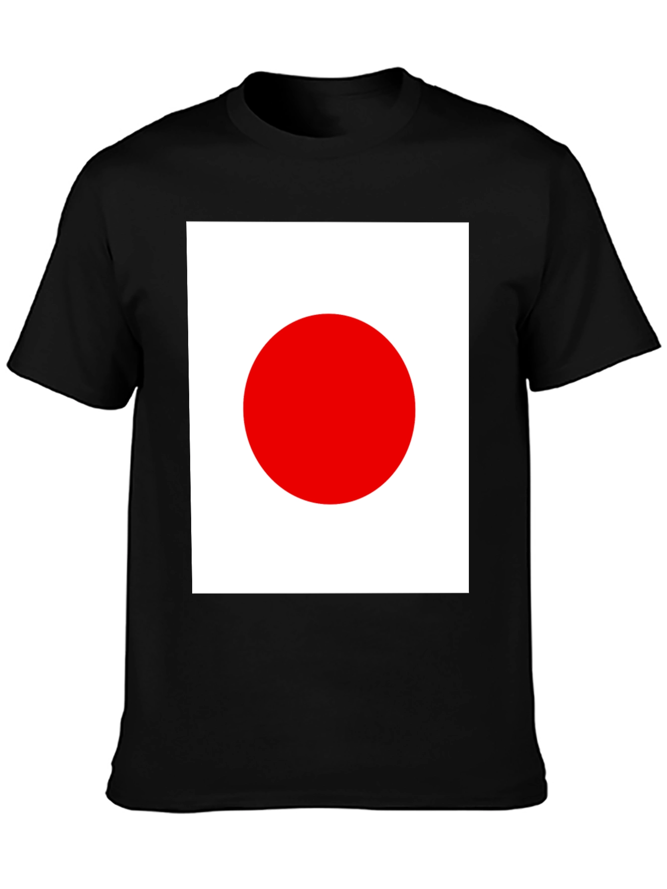Japanese Flag Graphic Black T-Shirt