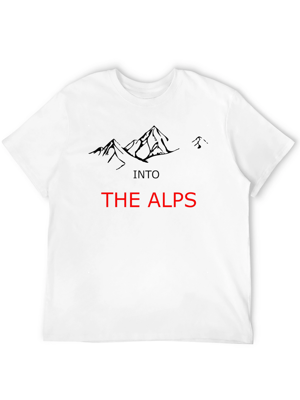 Into The Alps Graphic Tee - Black Mountain Design