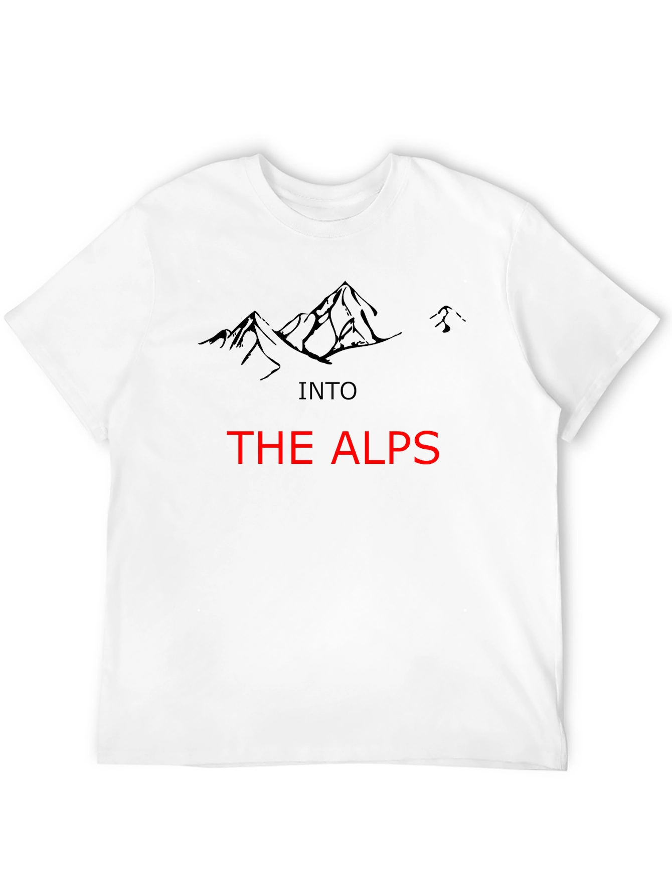 Into The Alps Graphic Tee - Black Mountain Design