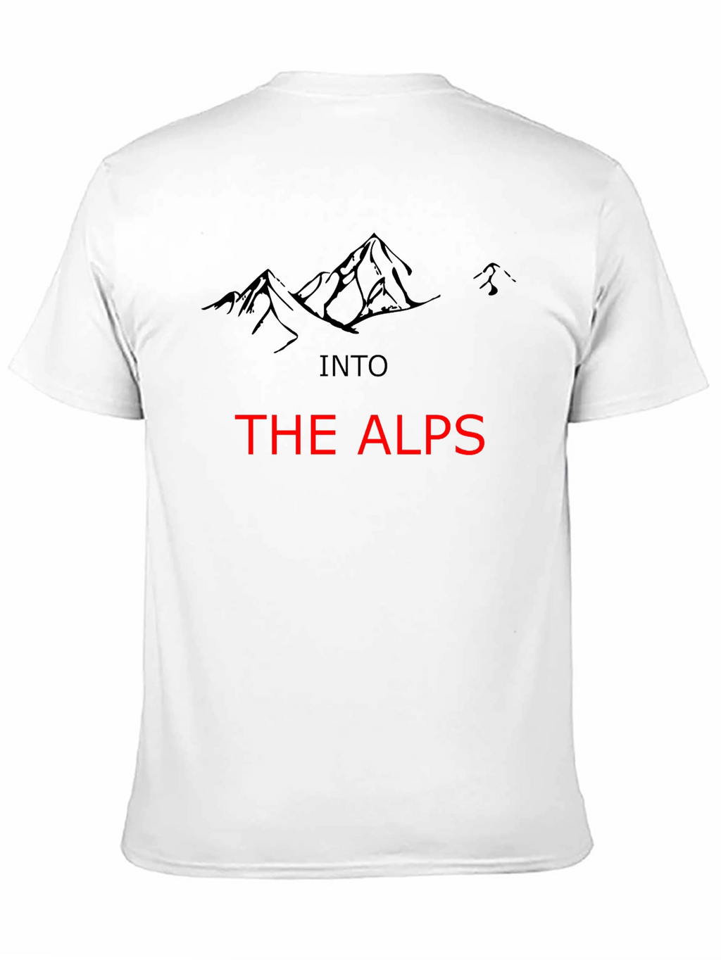 Into The Alps Graphic Tee - Black Mountain Design