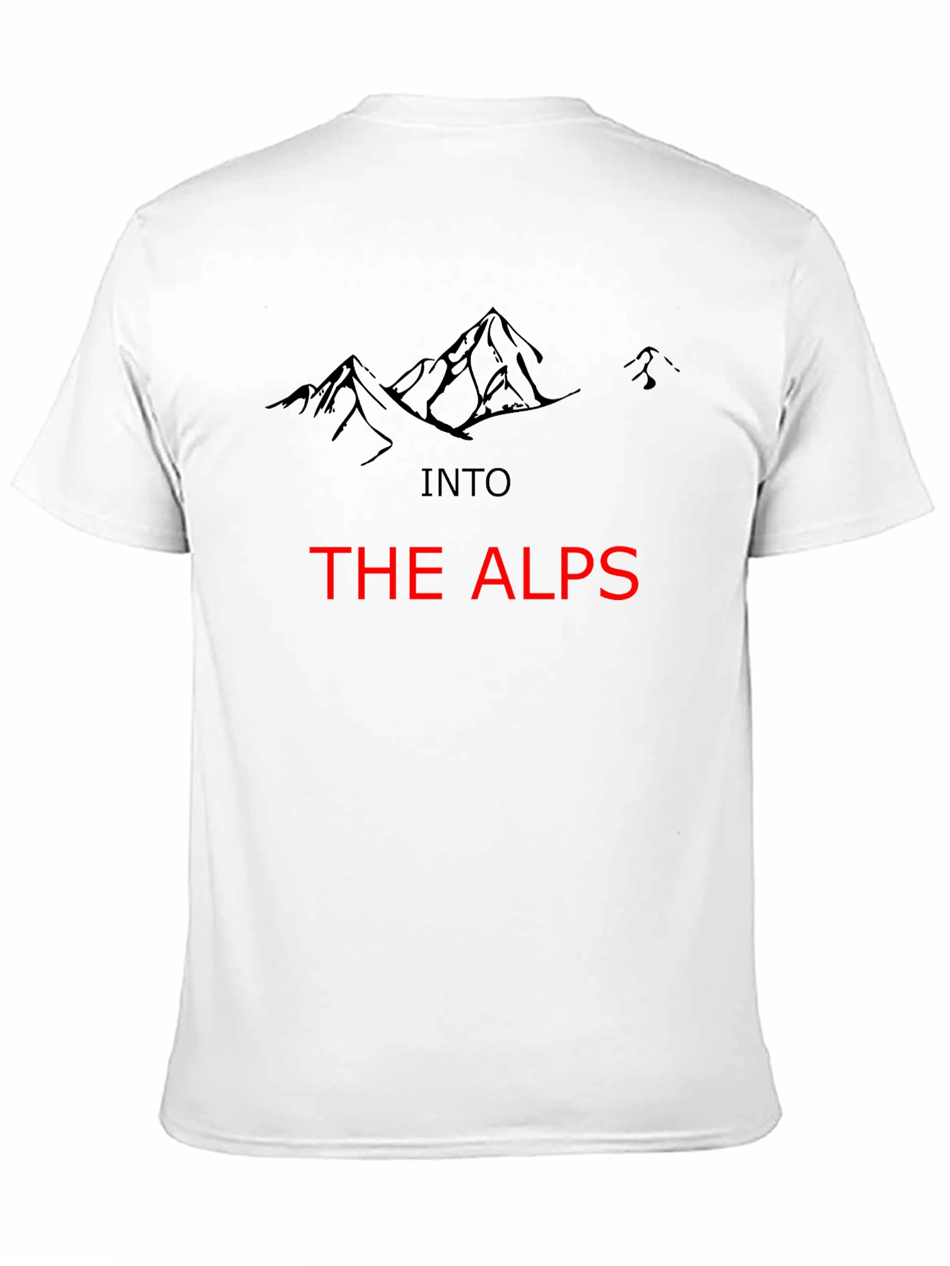 Into The Alps Graphic Tee - Black Mountain Design