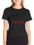 Into The Alps Graphic Tee - Black Mountain Design