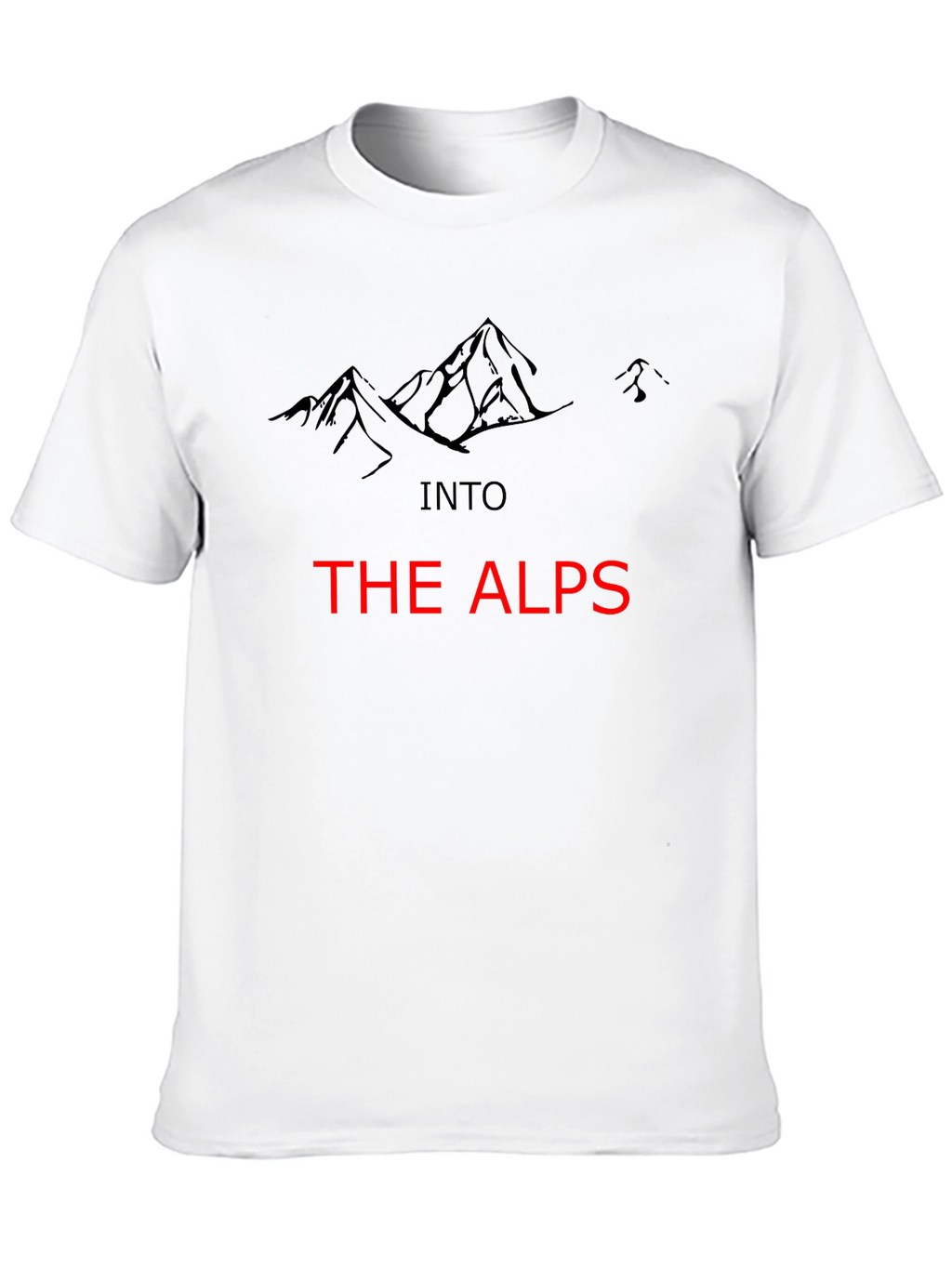 Into The Alps Graphic Tee - Black Mountain Design