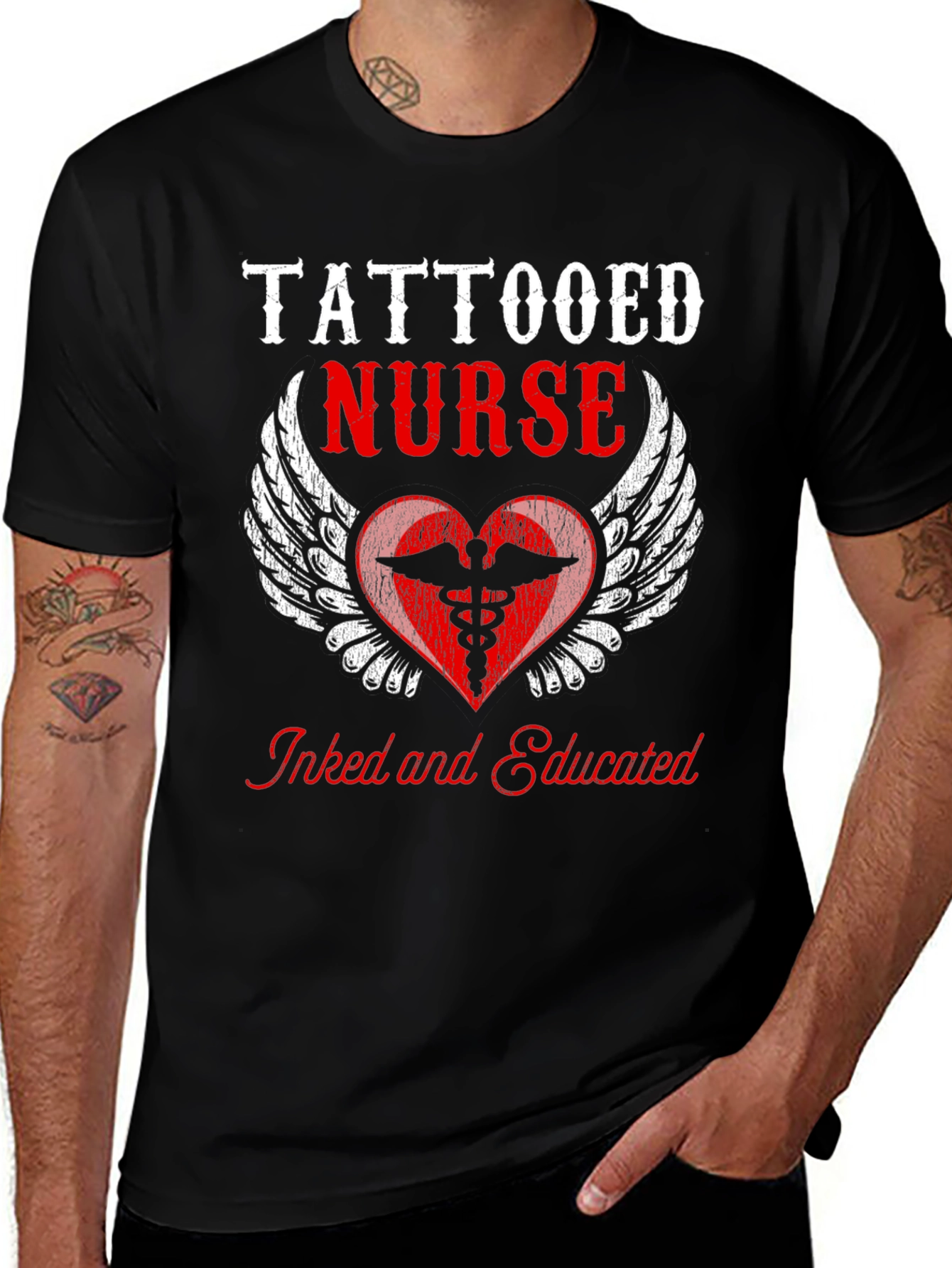 Tattooed Nurse Graphic Tee