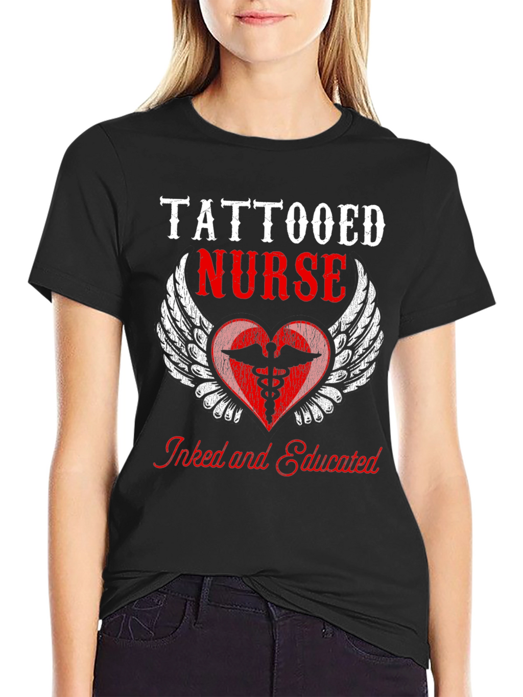 Tattooed Nurse Graphic Tee