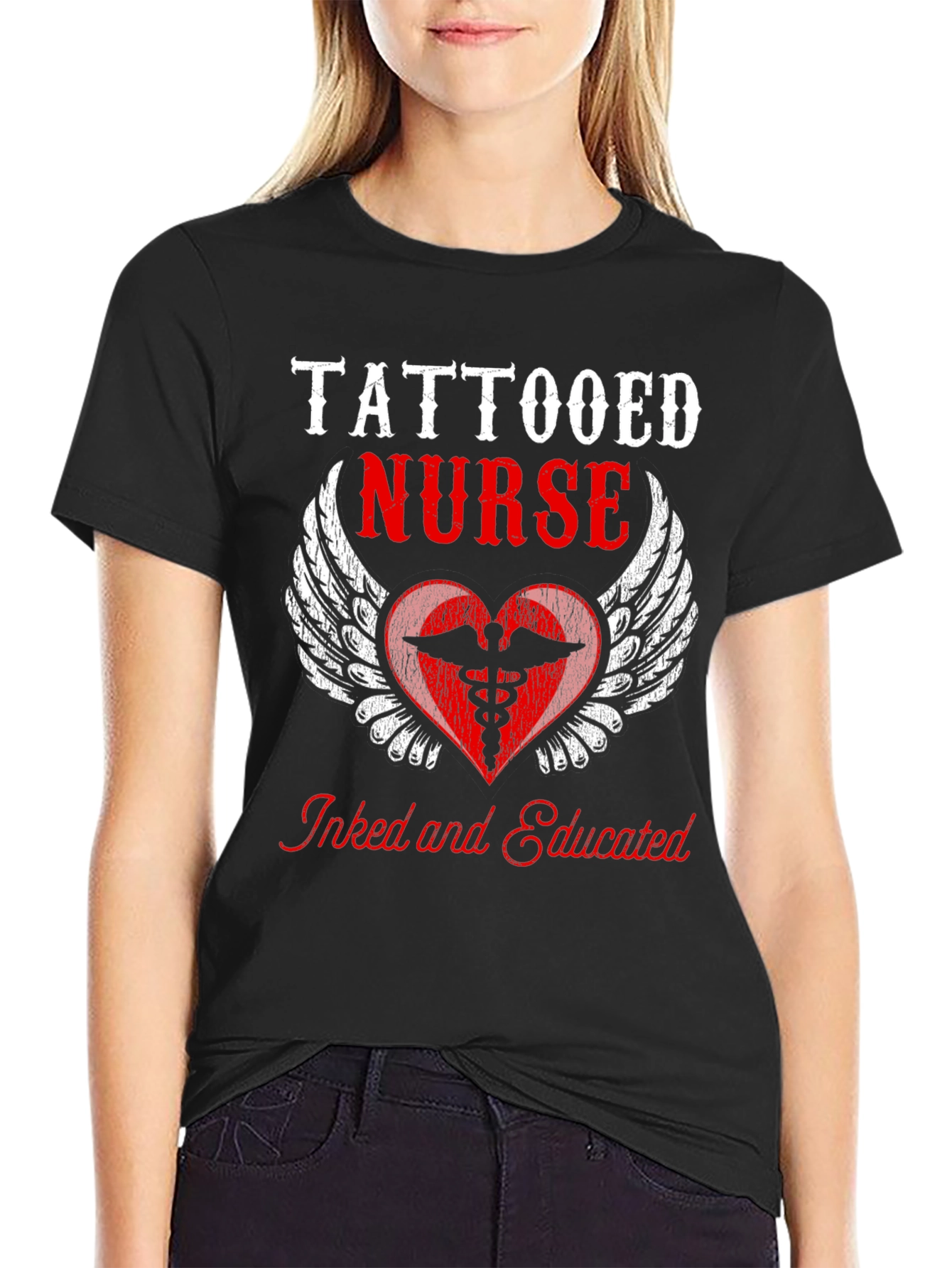 Tattooed Nurse Graphic Tee