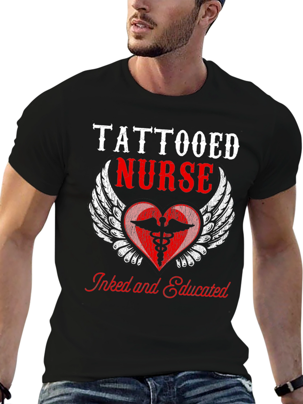 Tattooed Nurse Graphic Tee