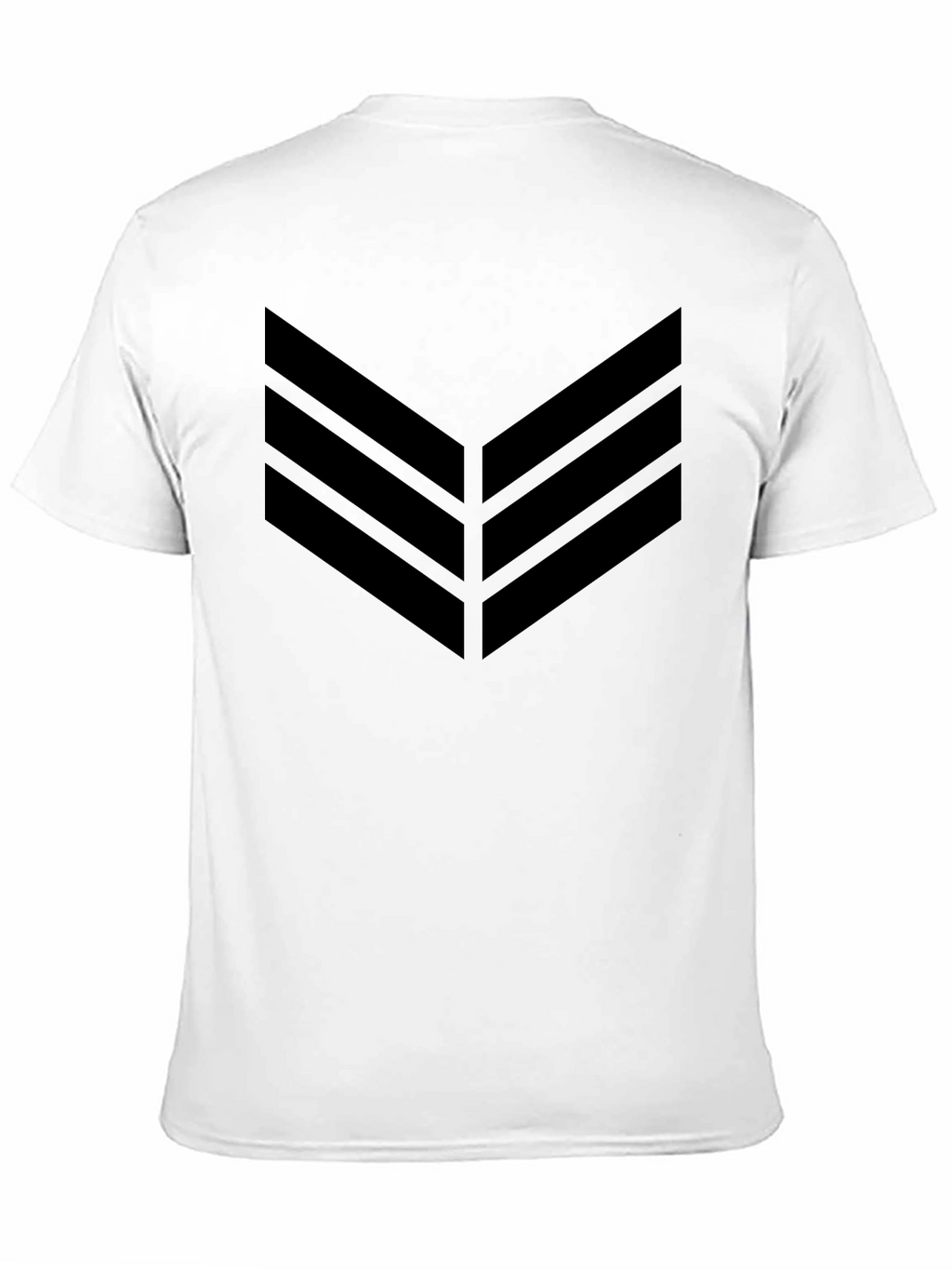 Black Chevron Graphic Tee - Modern Style