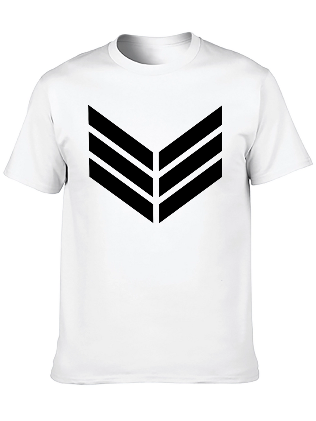 Black Chevron Graphic Tee - Modern Style