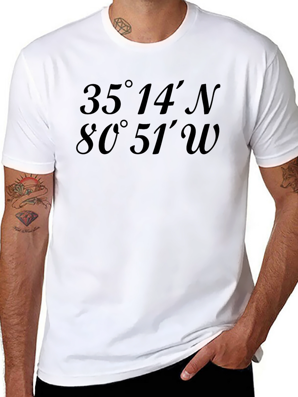 Latitude Longitude Coordinates Graphic T-Shirt