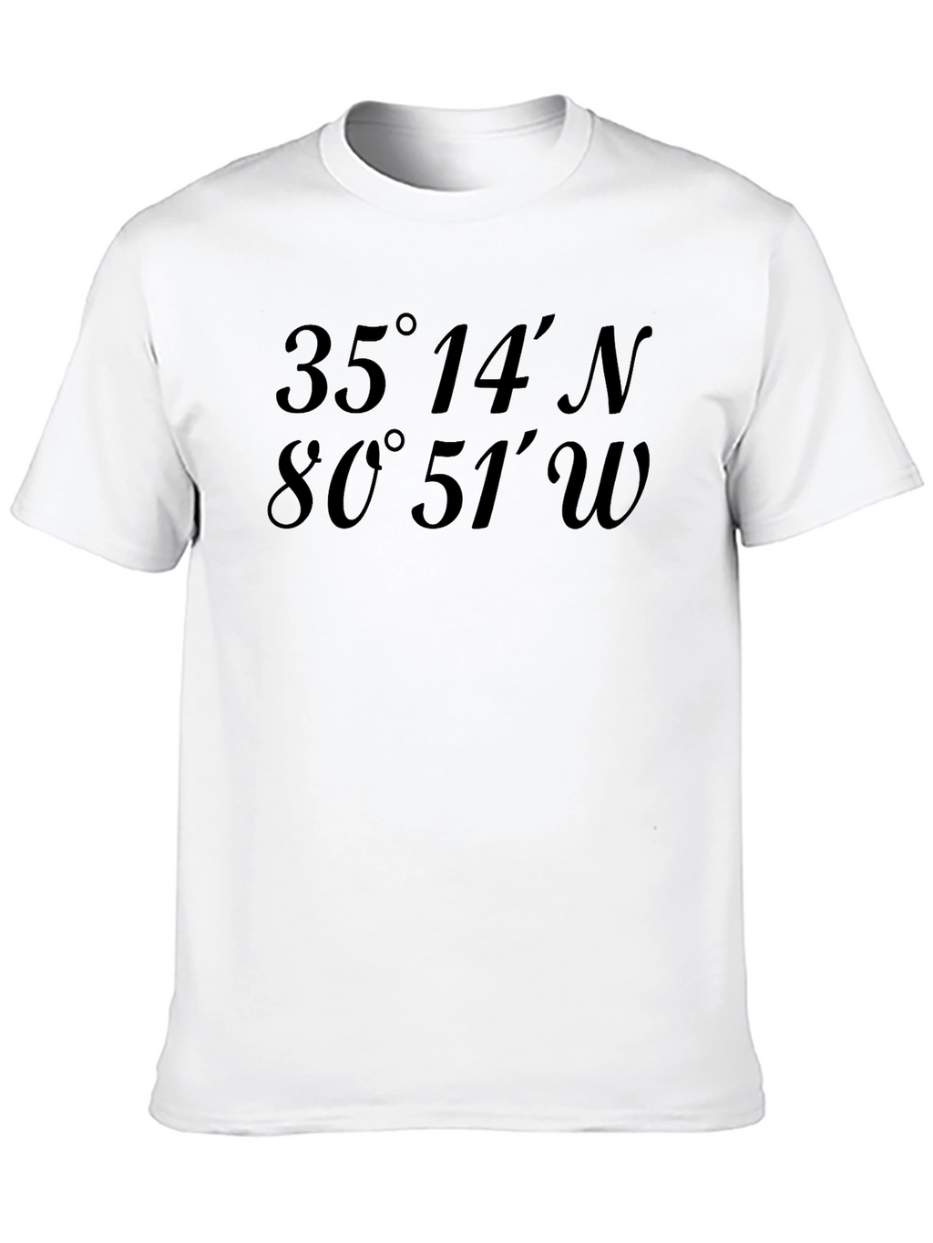 Latitude Longitude Coordinates Graphic T-Shirt