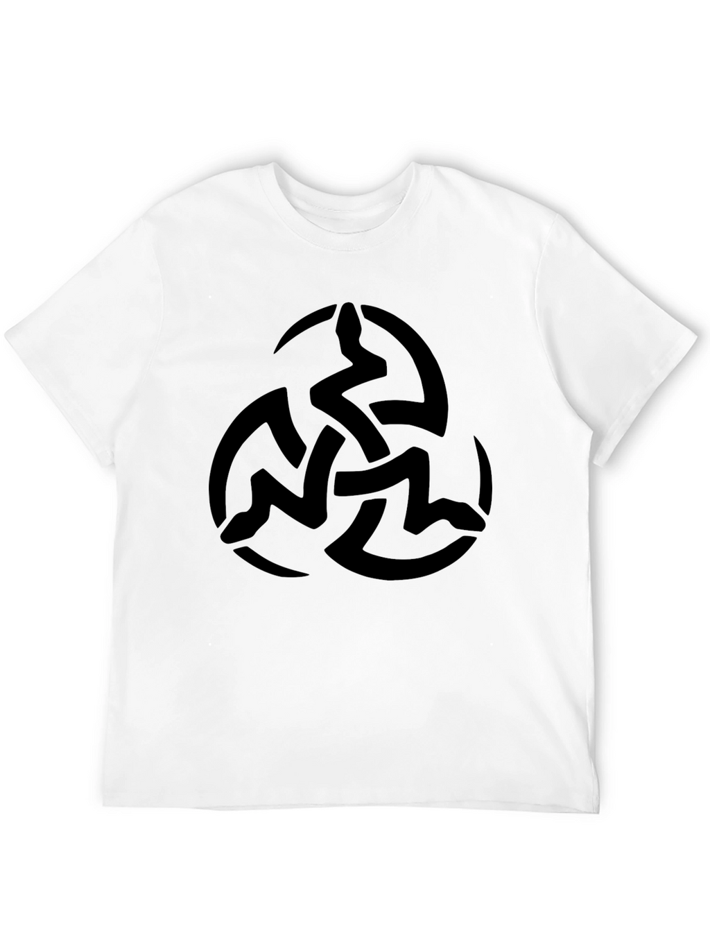Black T-Shirt with Celtic Knot Design