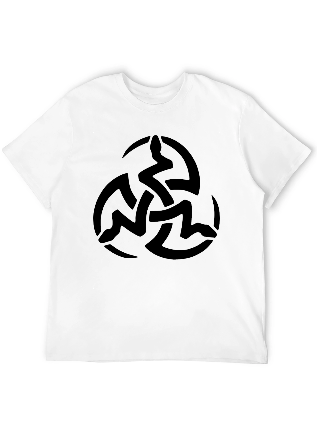 Black T-Shirt with Celtic Knot Design