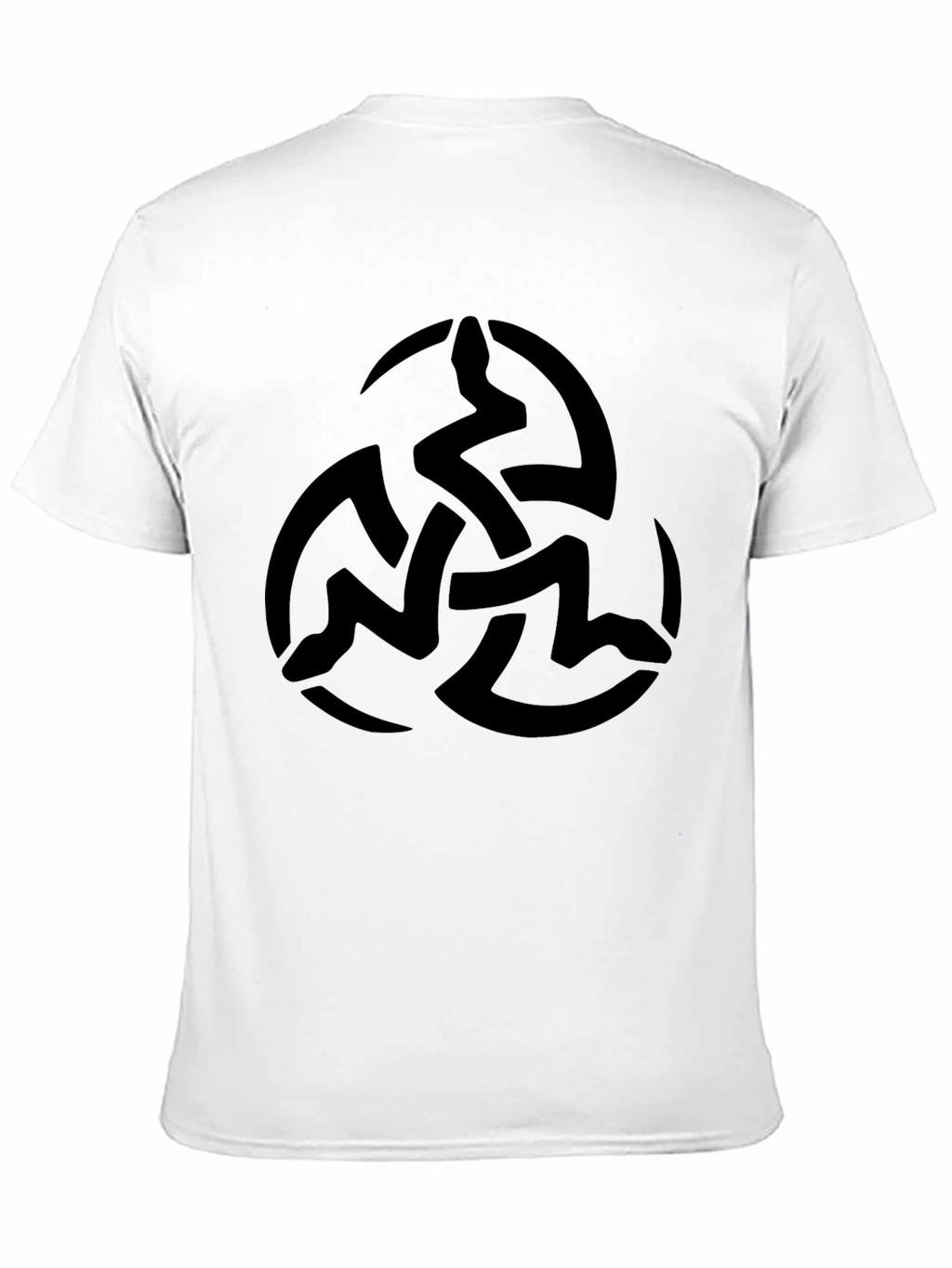 Black T-Shirt with Celtic Knot Design