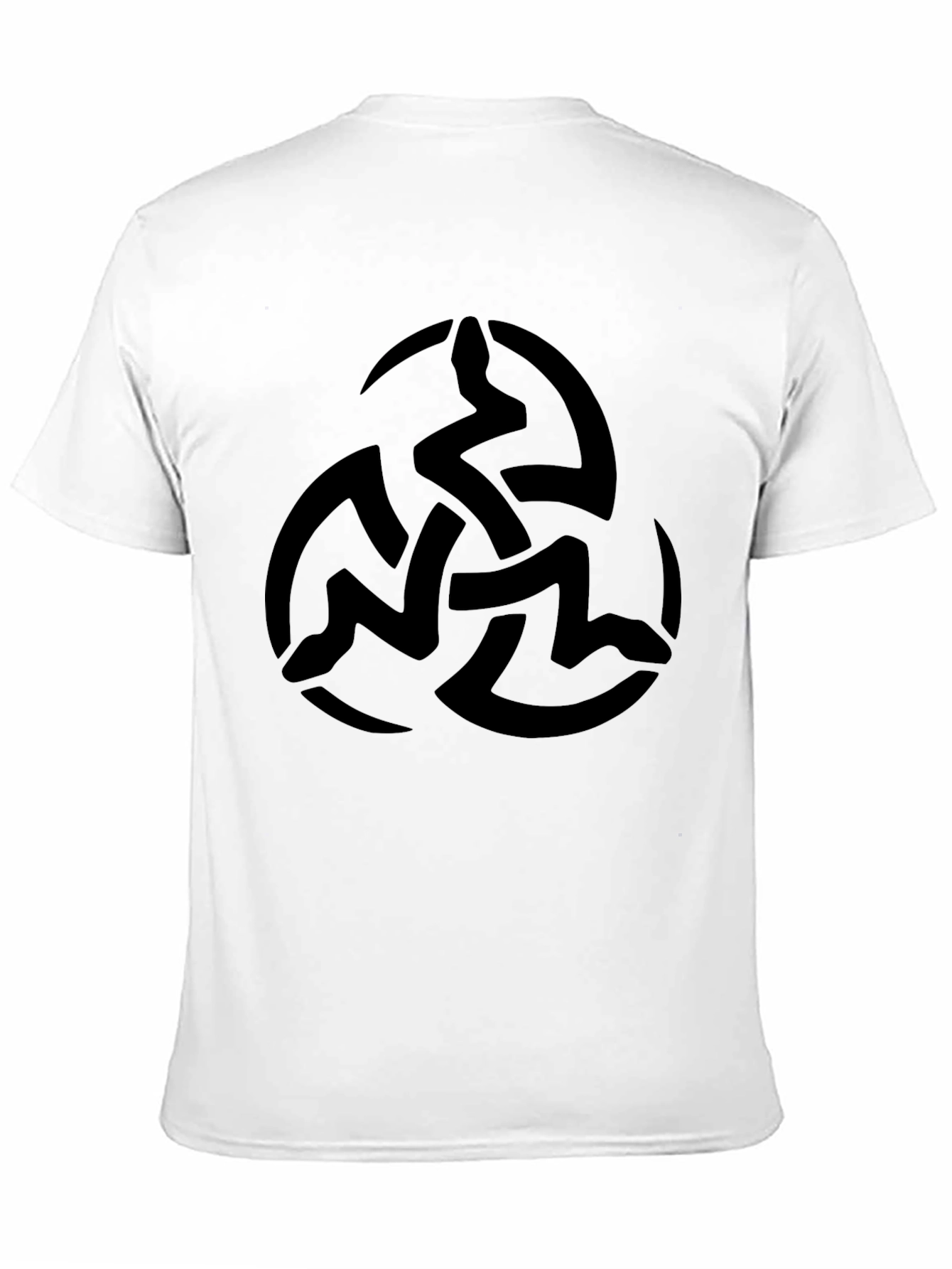 Black T-Shirt with Celtic Knot Design