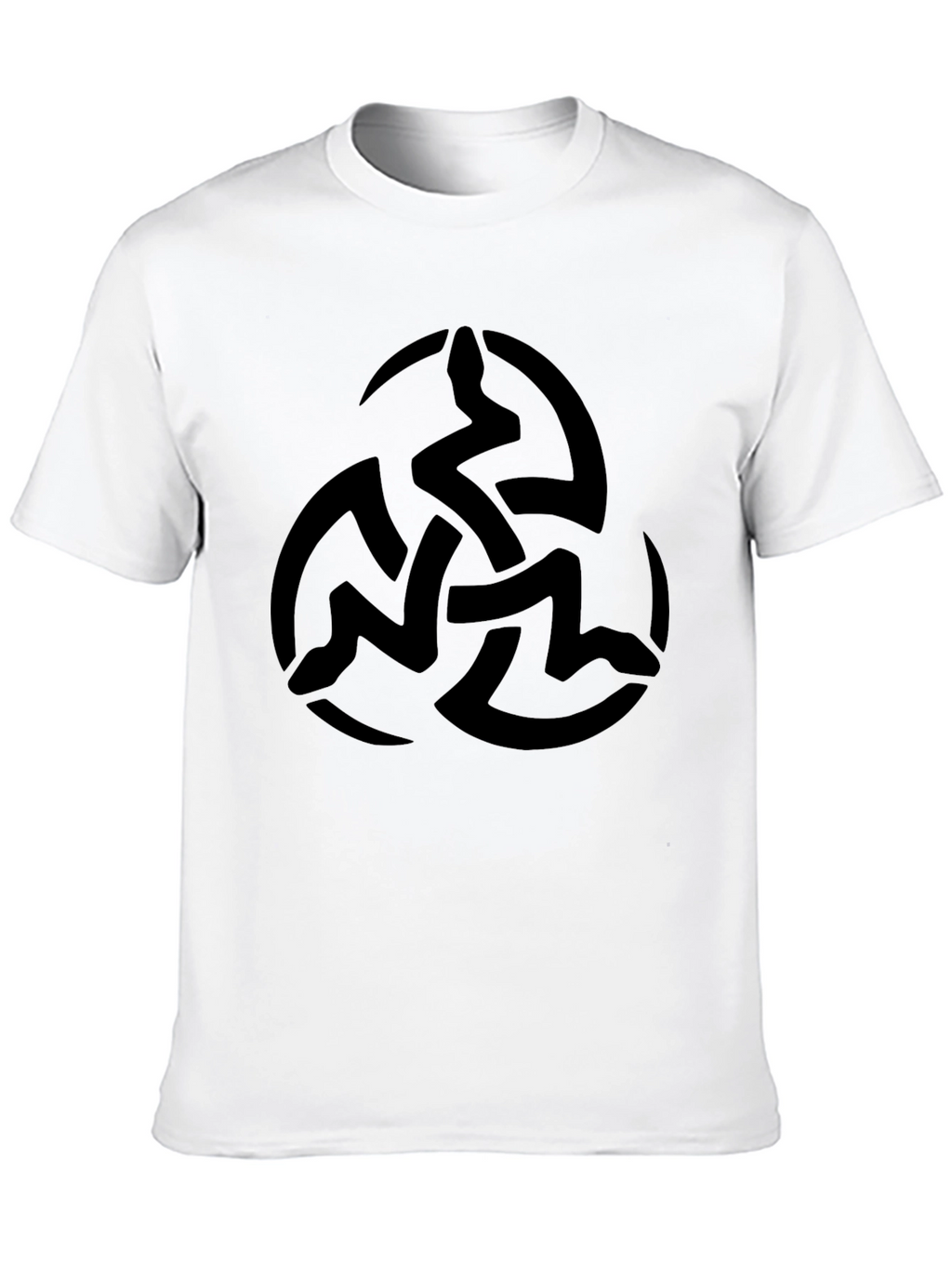 Black T-Shirt with Celtic Knot Design