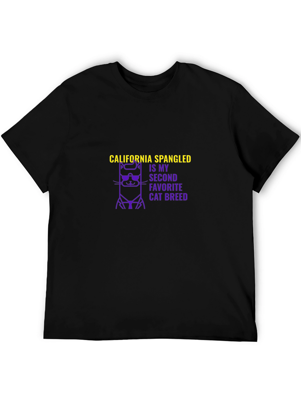 California Spangled Cat Breed Graphic T-Shirt