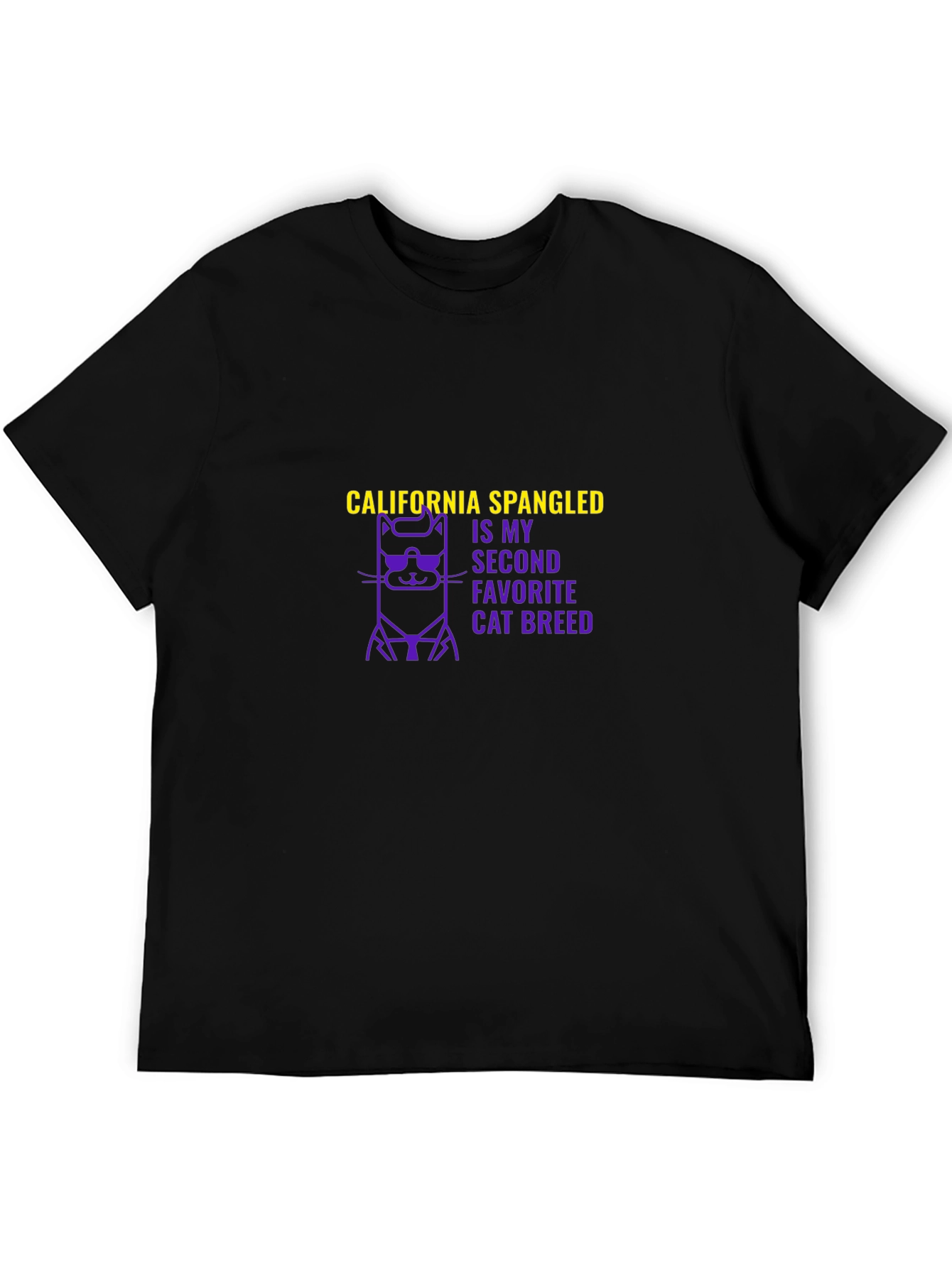California Spangled Cat Breed Graphic T-Shirt