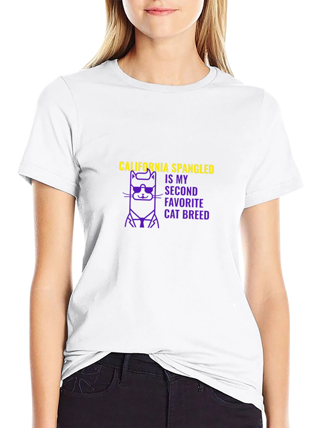 California Spangled Cat Breed Graphic T-Shirt