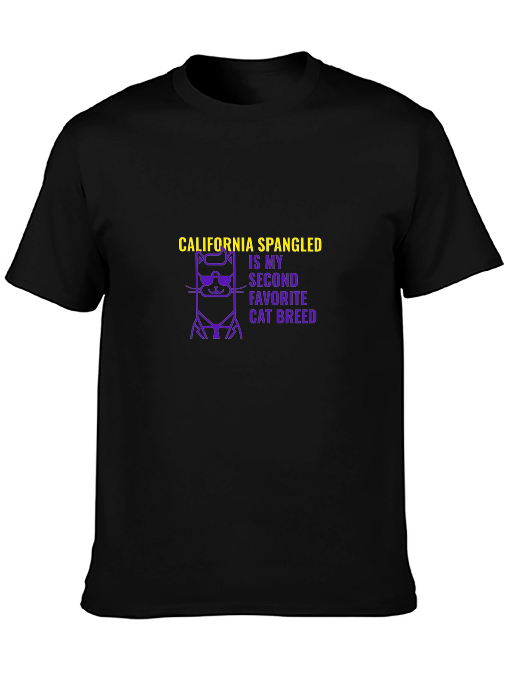 California Spangled Cat Breed Graphic T-Shirt