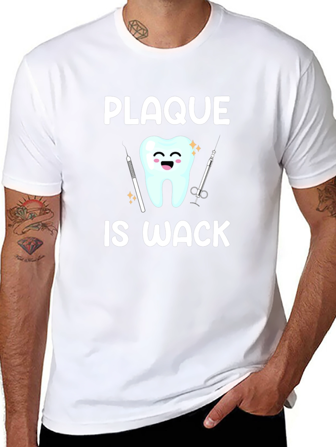 Plaque Is Wack Graphic T-Shirt