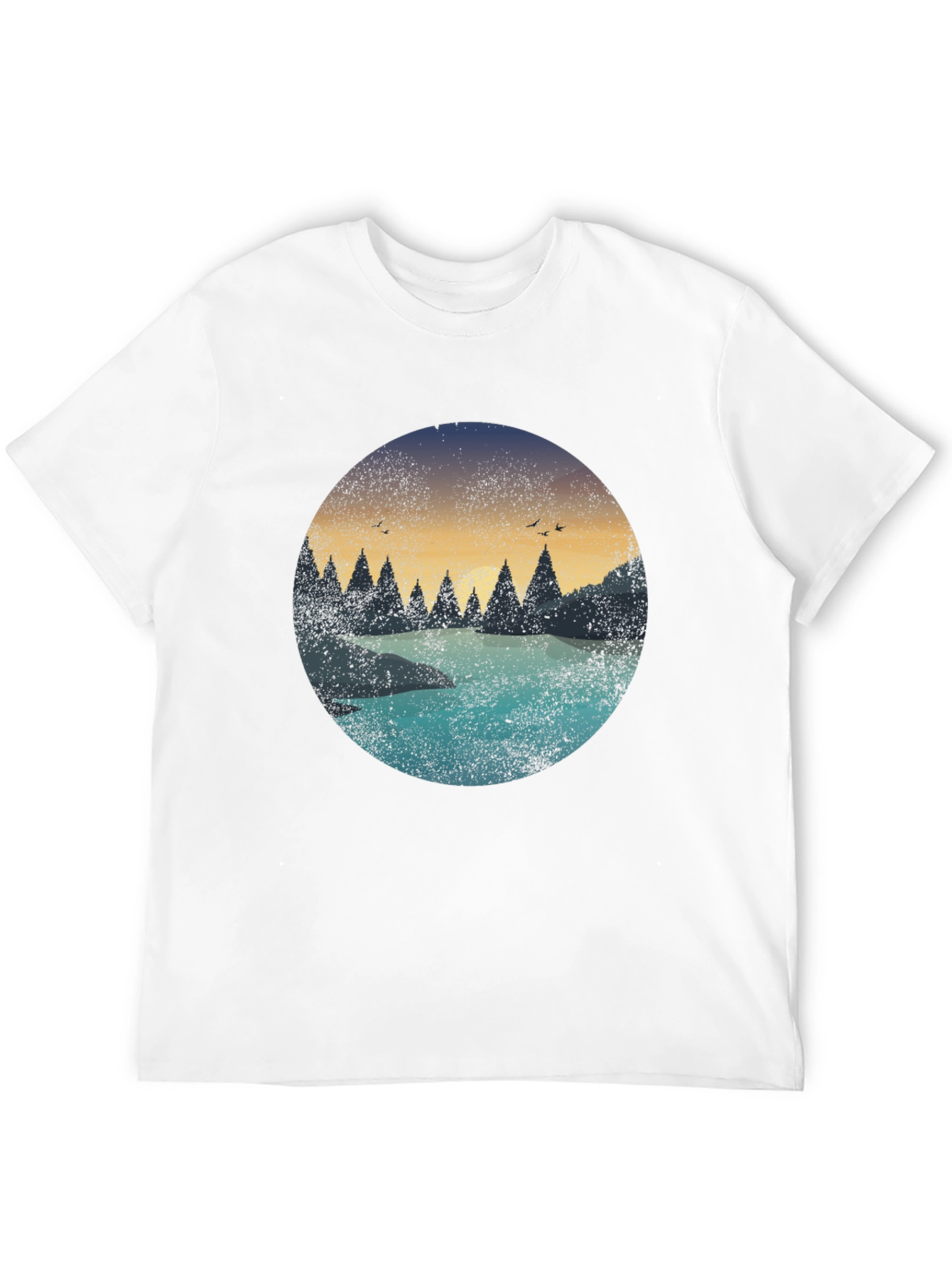 Nature Graphic Black T-Shirt