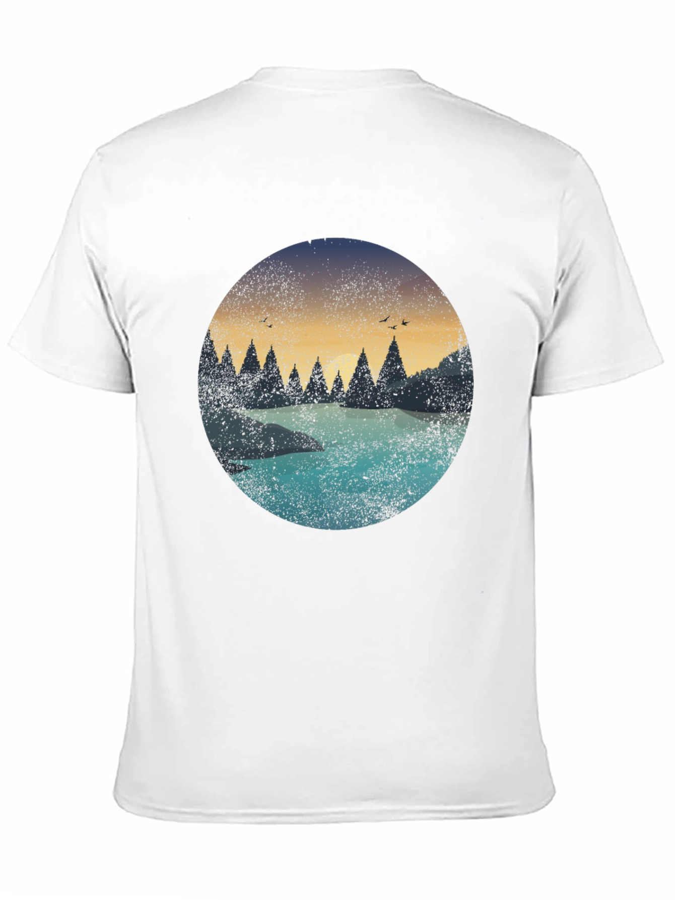 Nature Graphic Black T-Shirt