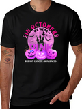 Pink October Breast Cancer Awareness Halloween T-Shirt