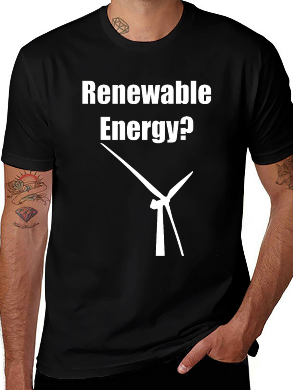 Renewable Energy Graphic T-Shirt - Eco Friendly