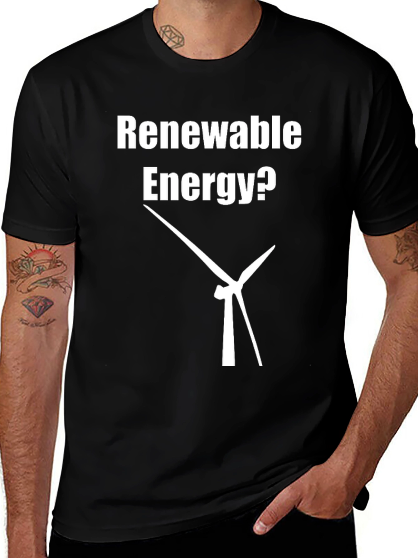 Renewable Energy Graphic T-Shirt - Eco Friendly