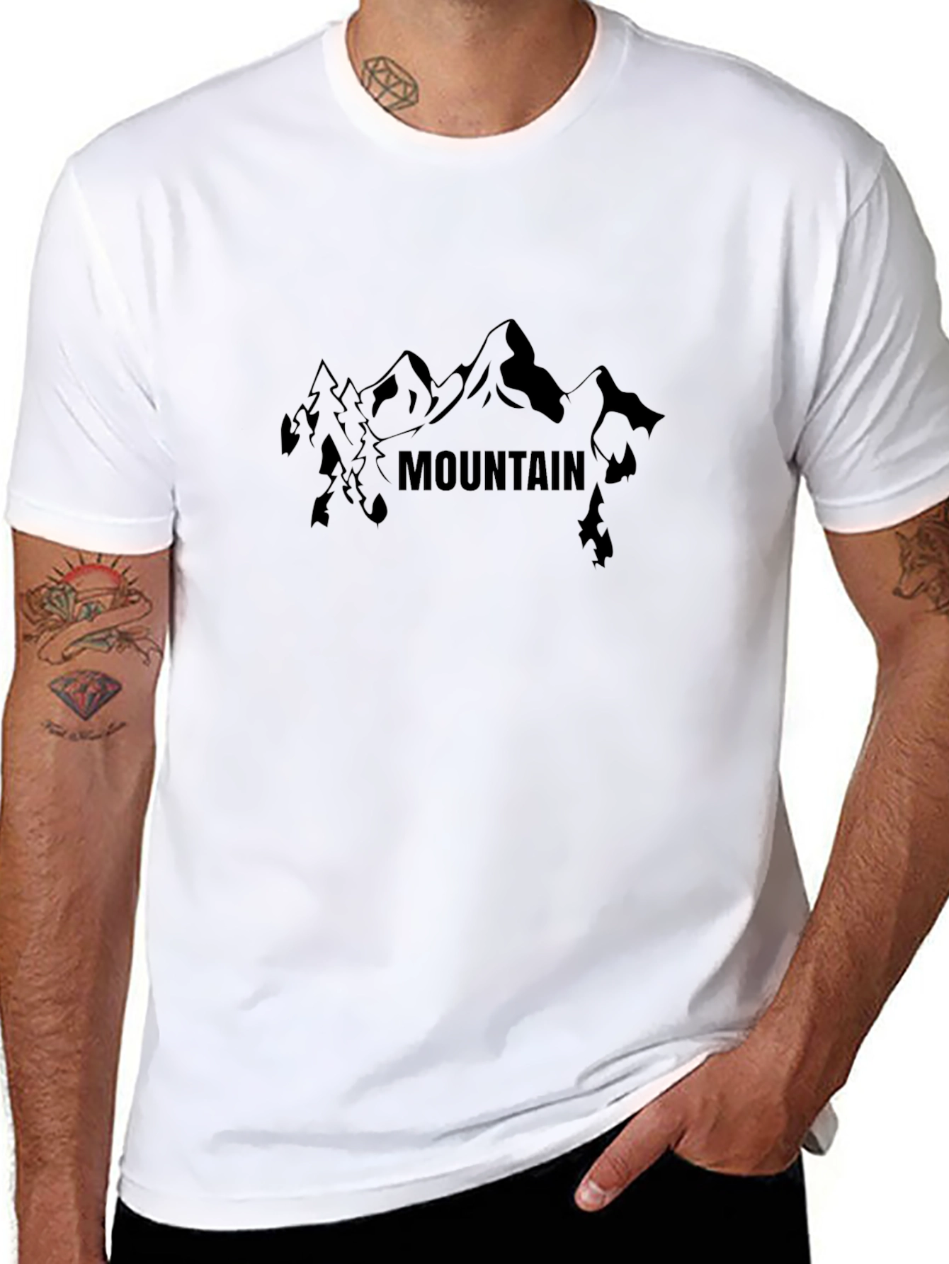 Mountain Graphic Black T-Shirt