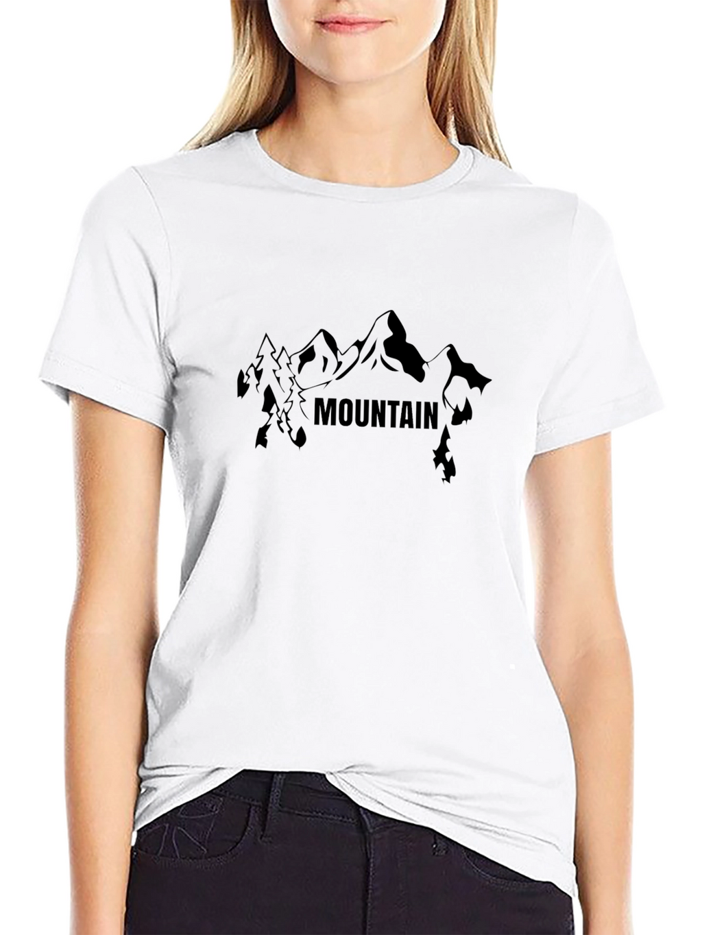 Mountain Graphic Black T-Shirt
