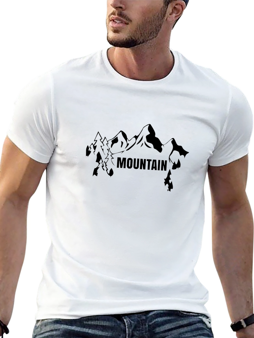 Mountain Graphic Black T-Shirt