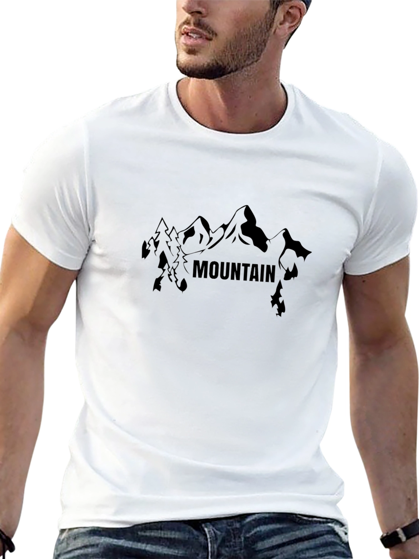 Mountain Graphic Black T-Shirt