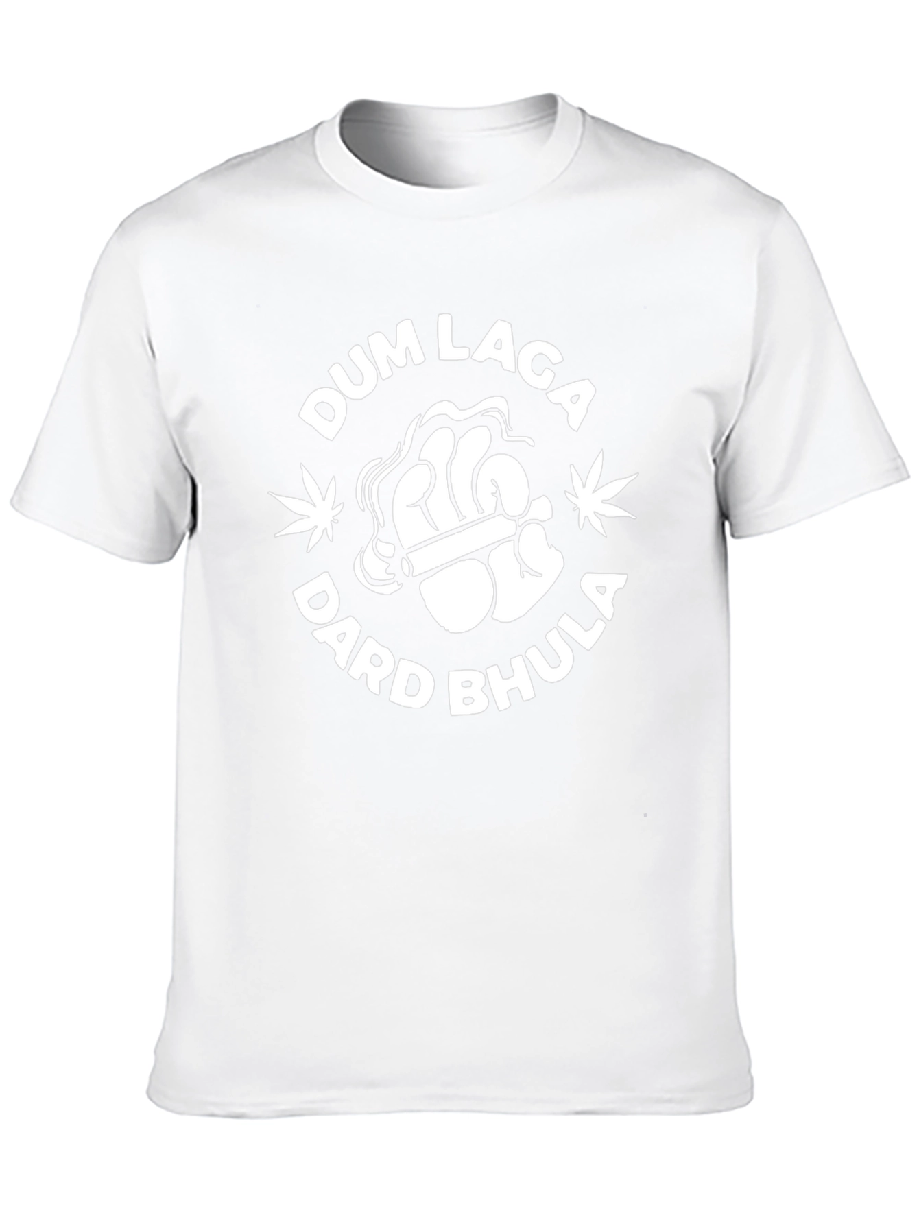 Dum Laga Dard Bhula Black Graphic T-Shirt