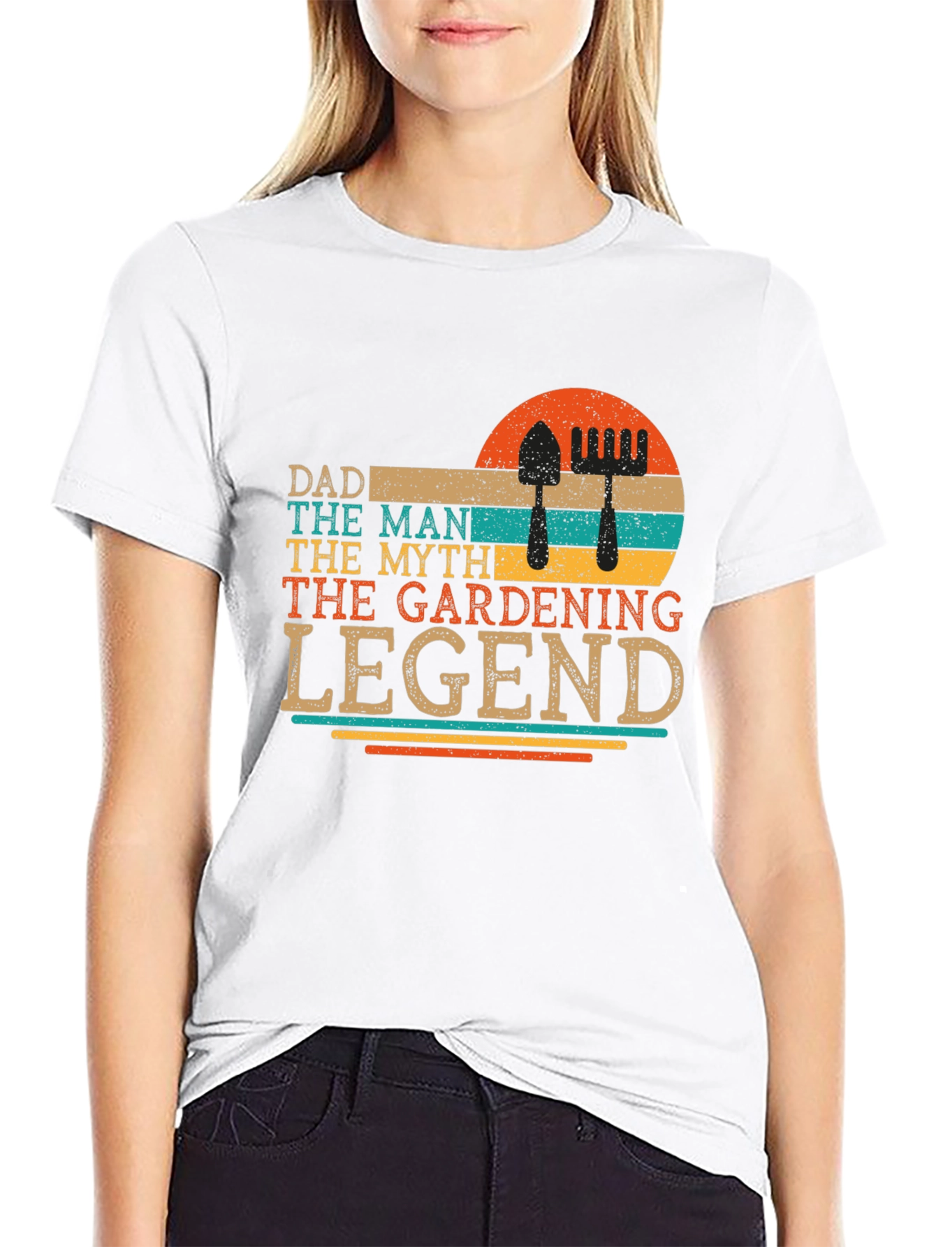 Dad Gardening Legend Retro Graphic Tee