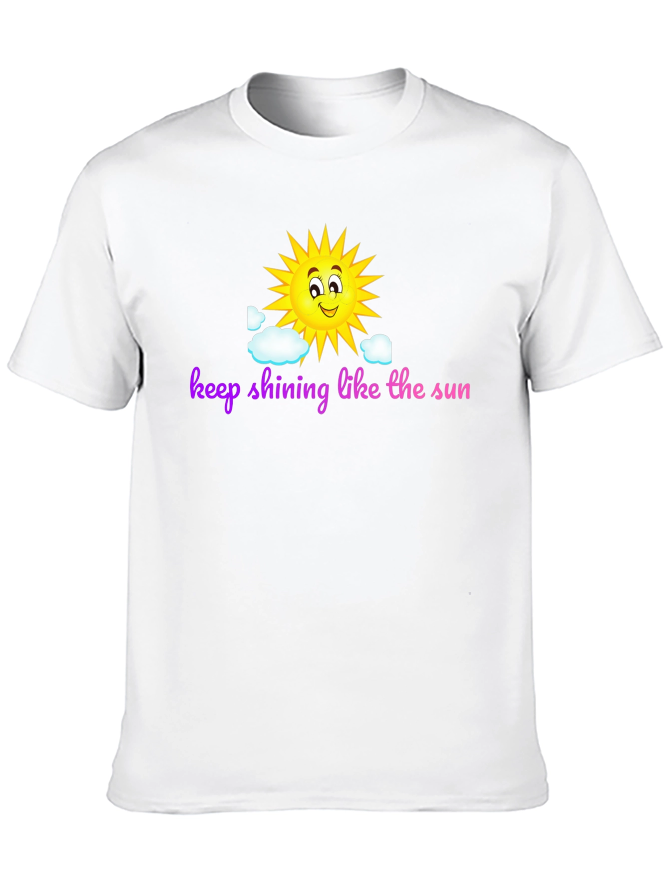 Keep Shining Sun Graphic Black T-Shirt