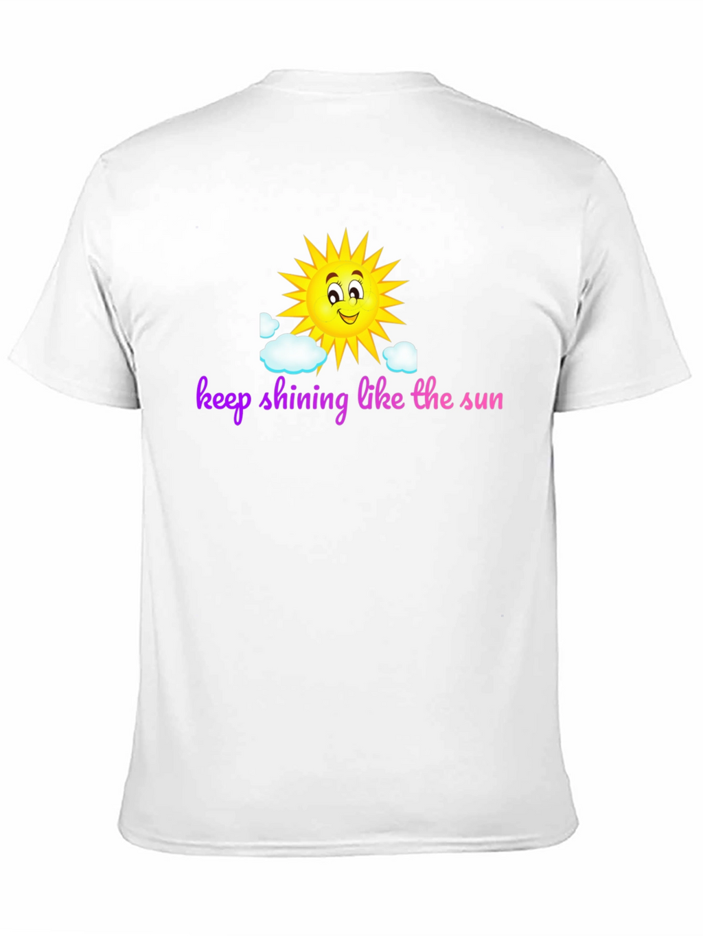 Keep Shining Sun Graphic Black T-Shirt