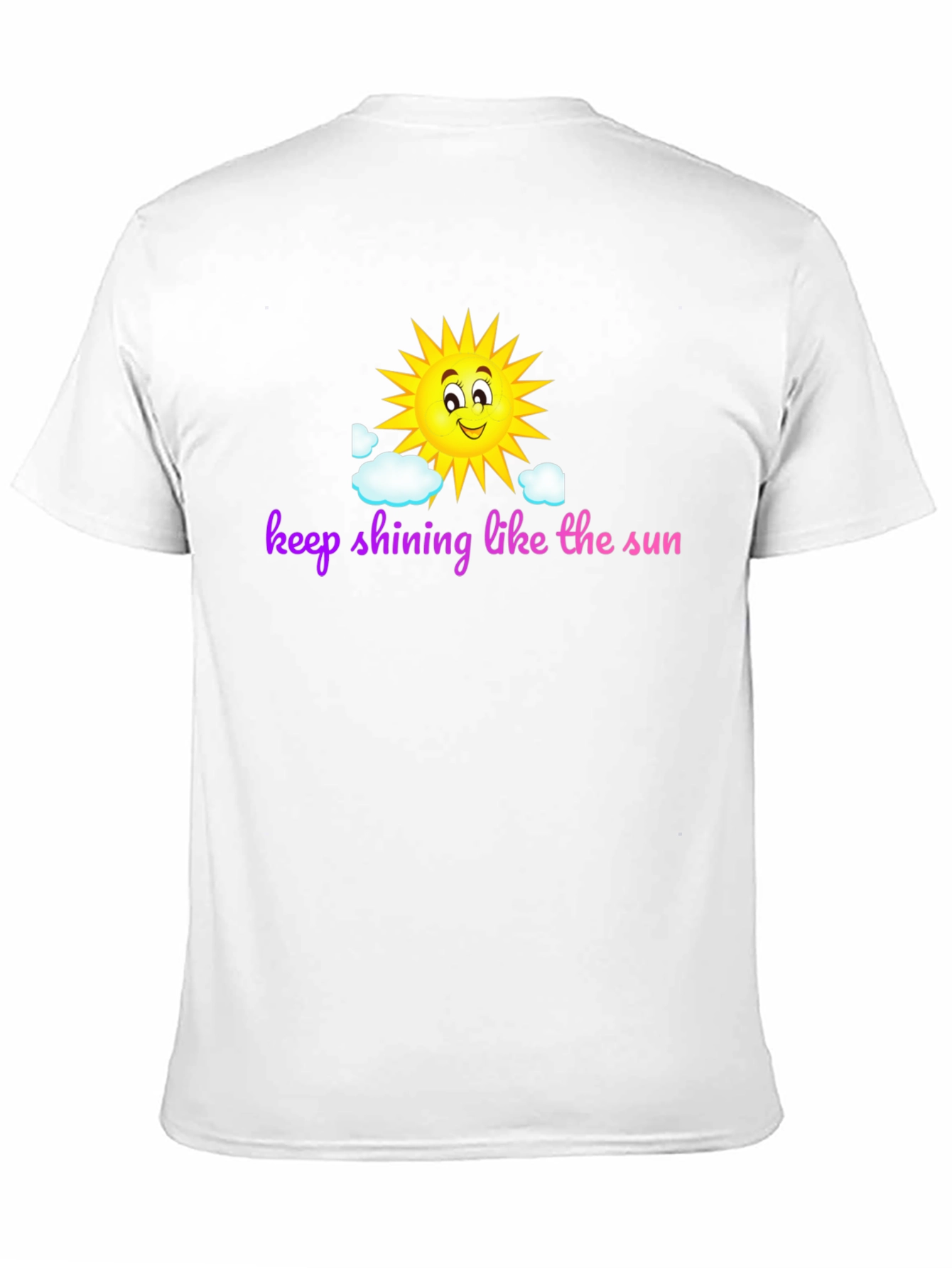 Keep Shining Sun Graphic Black T-Shirt