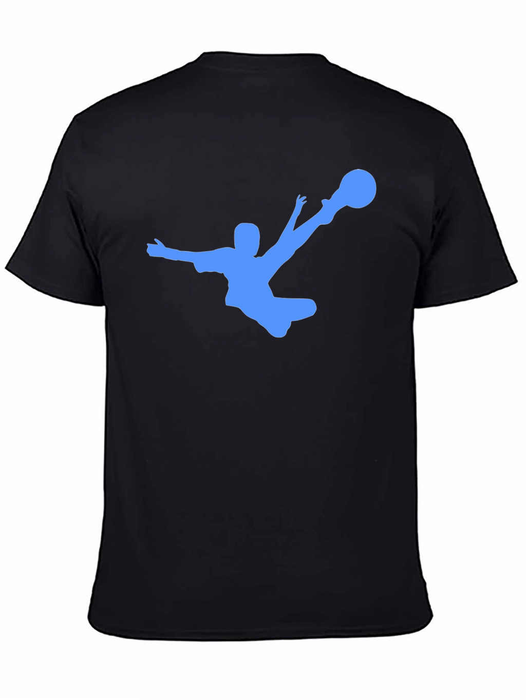 Soccer Kick Black T-Shirt - Cool Graphic Tee