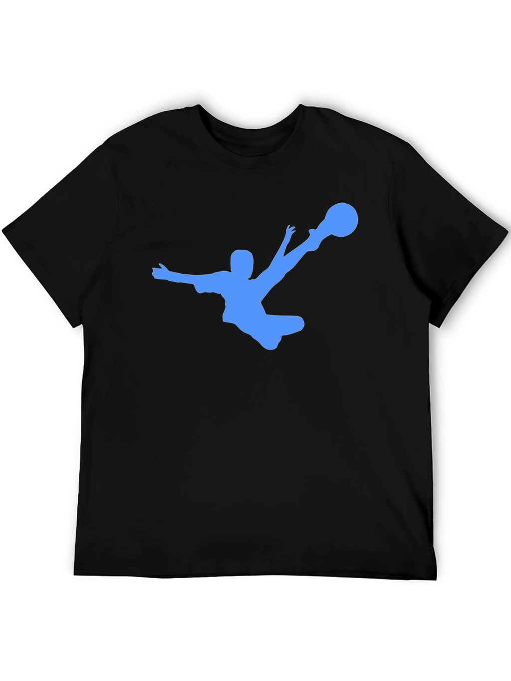 Soccer Kick Black T-Shirt - Cool Graphic Tee