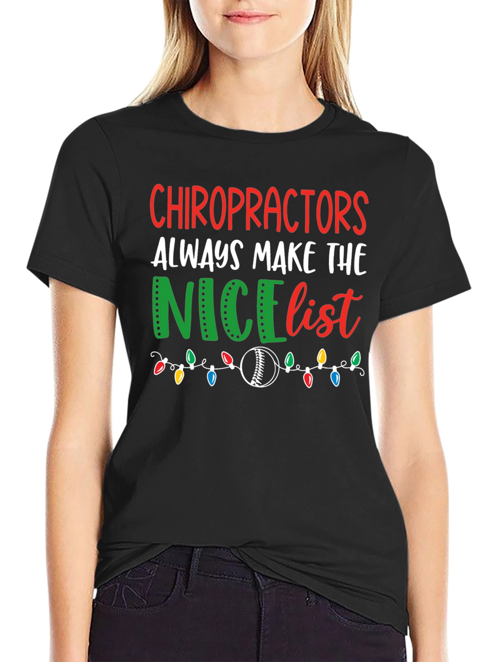 Chiropractors Nice List Christmas T-Shirt