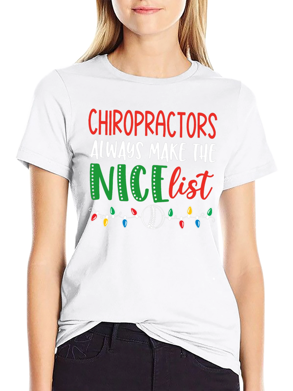 Chiropractors Nice List Christmas T-Shirt