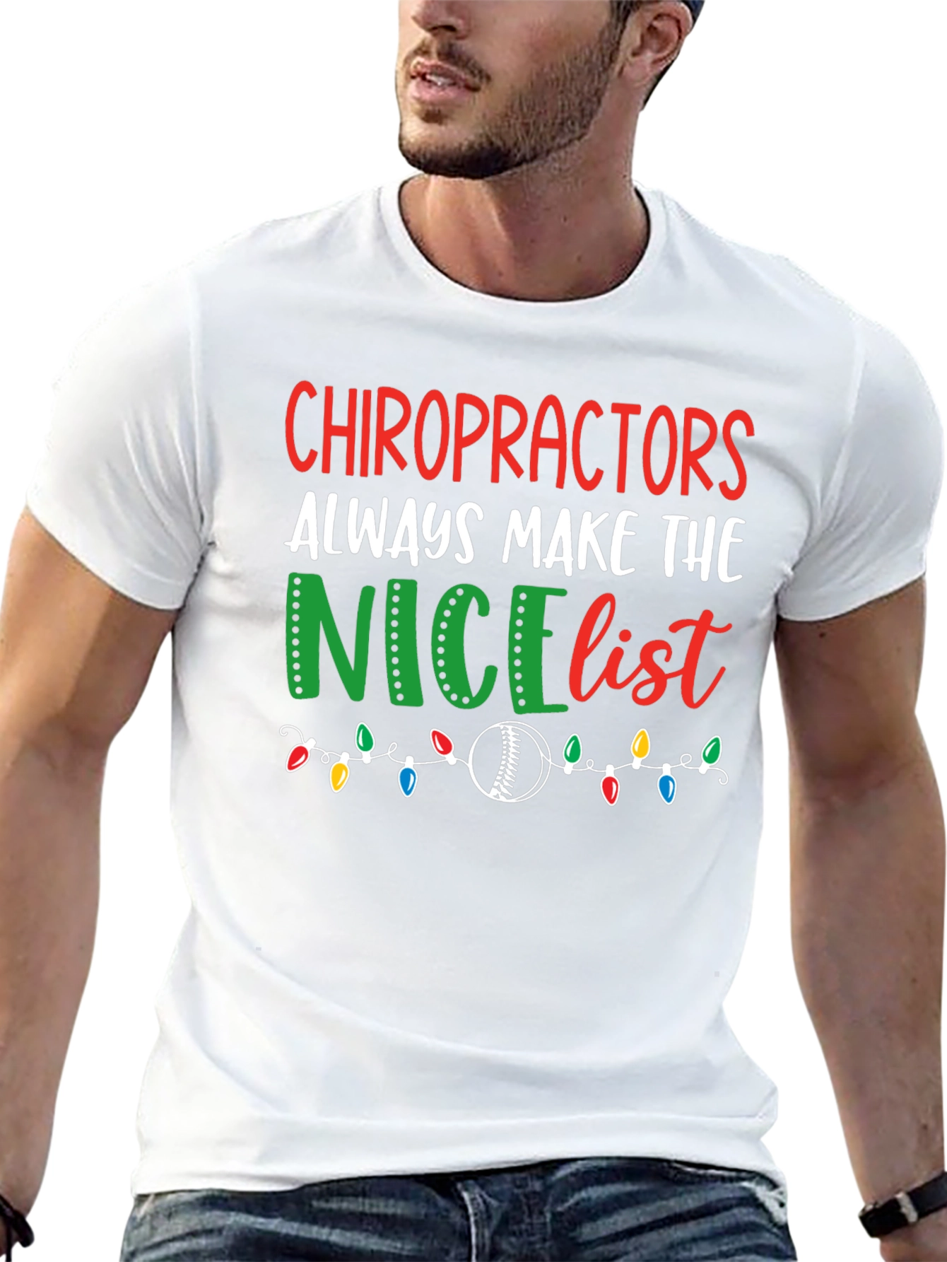 Chiropractors Nice List Christmas T-Shirt
