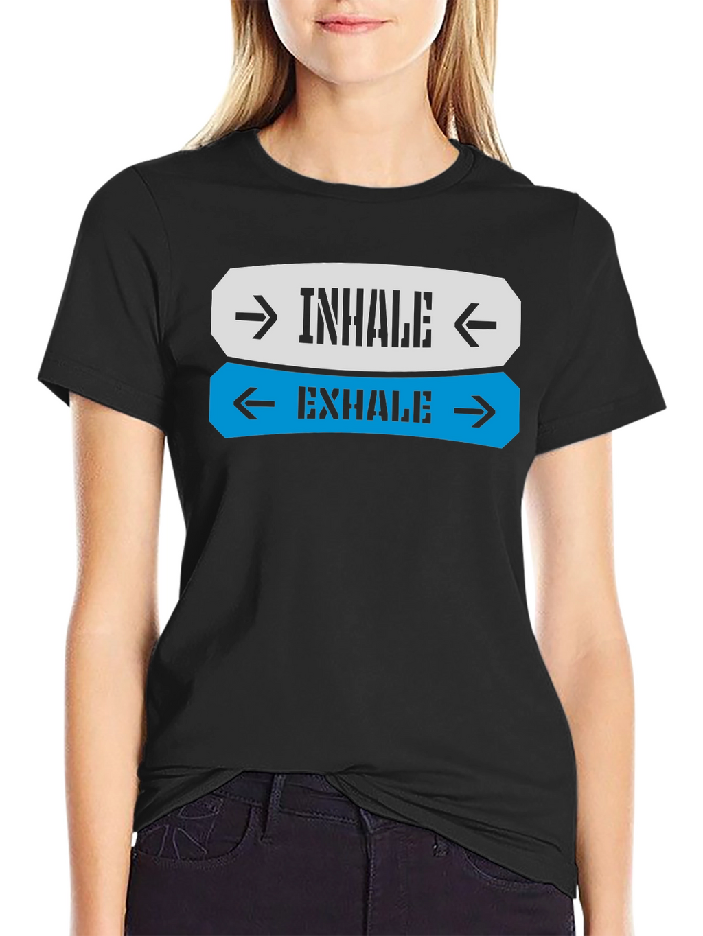 Inhale Exhale Graphic T-Shirt - Breathwork Design