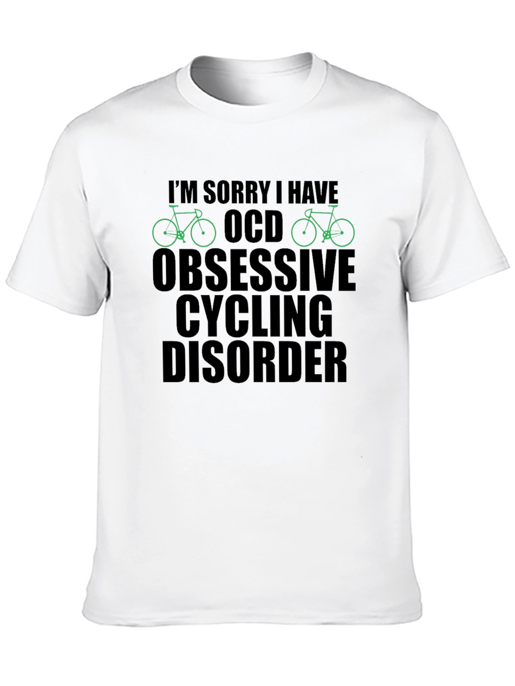 OCD Obsessive Cycling Disorder T-Shirt Funny Biker Tee