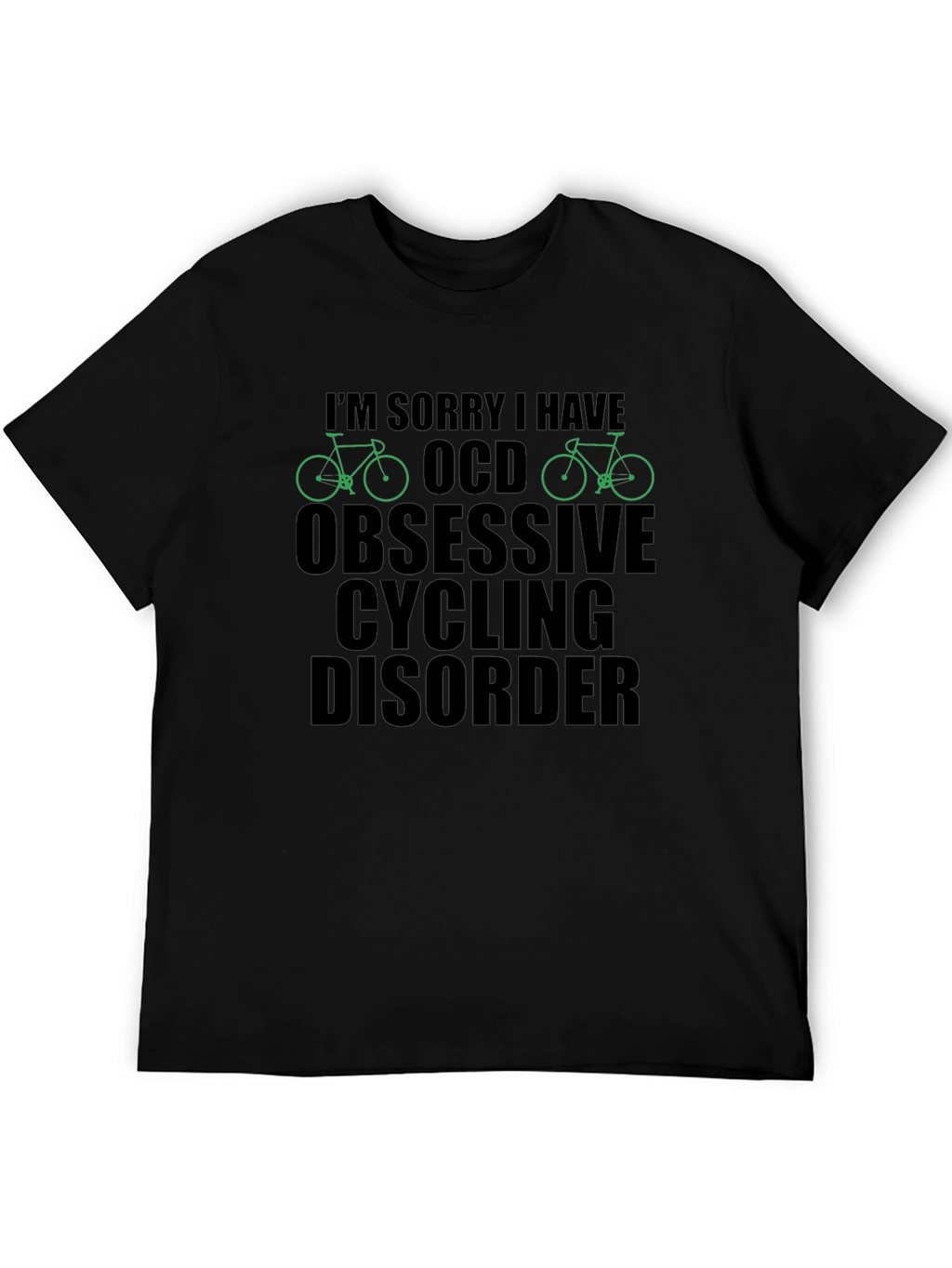 OCD Obsessive Cycling Disorder T-Shirt Funny Biker Tee