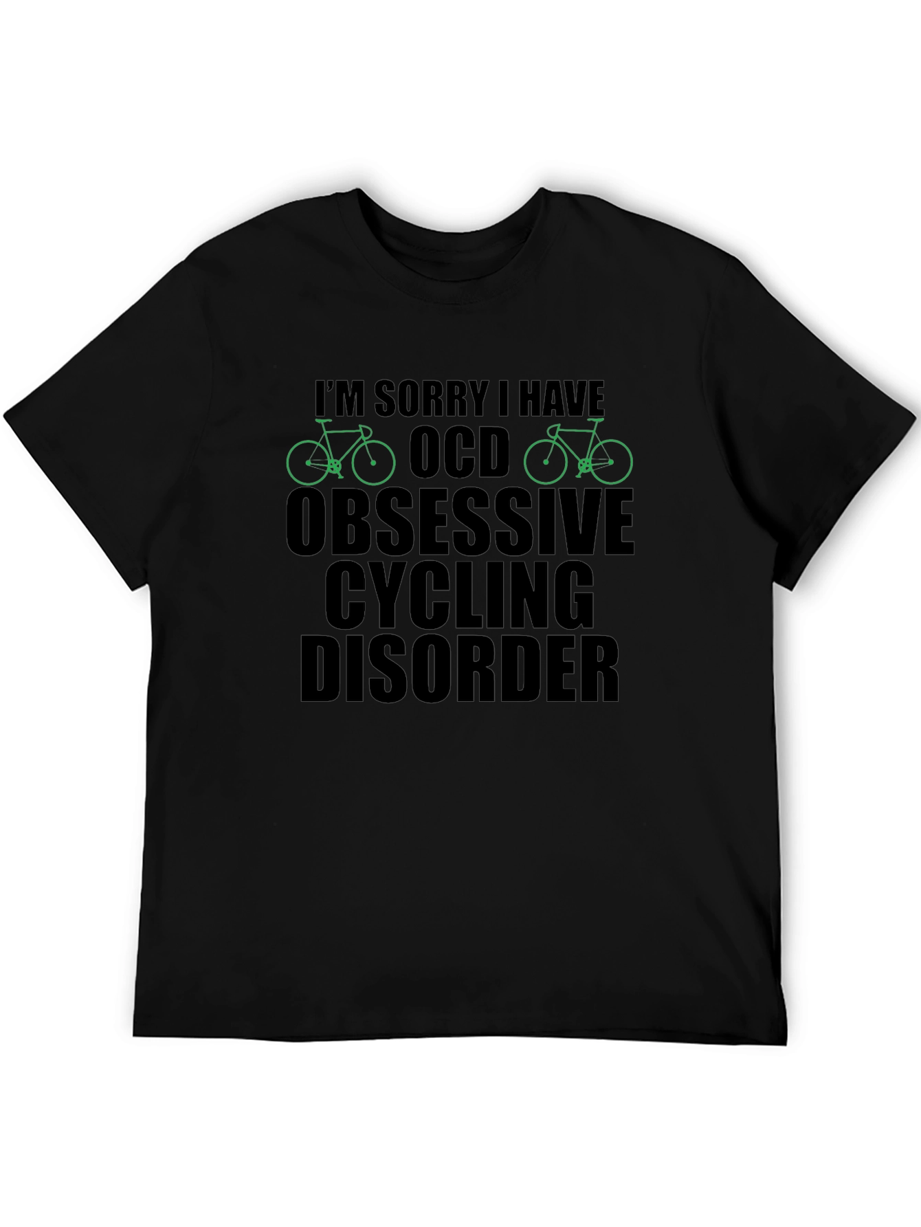 OCD Obsessive Cycling Disorder T-Shirt Funny Biker Tee